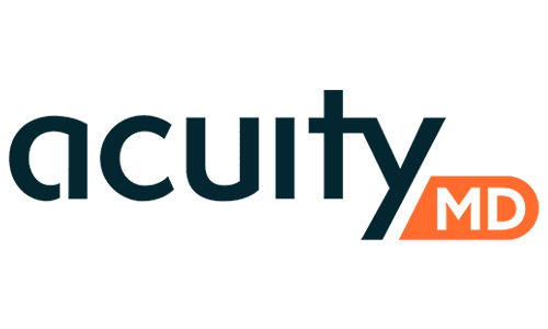 Acuity MD logo on black background