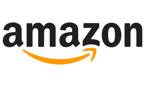 Amazon logo with black background